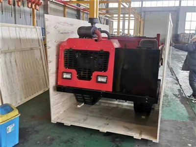 Crawler transporter dumper houten doos levering